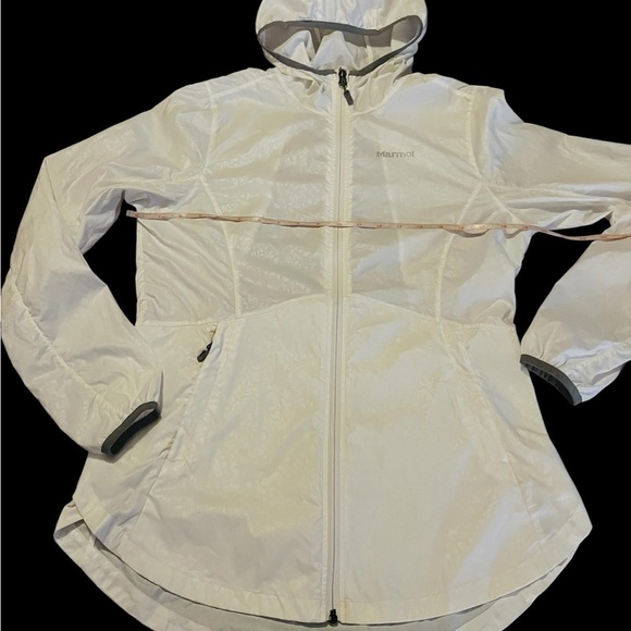 MARMOT WOMEN’S WHITE LIGHTSWEIGHT WINDBREAKER SIZE MEDIUM - Picture 7 of 13